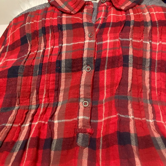 Vintage America Blues Tartan/chambray Flannel Artisan gorpcore style Shirt - Picture 6 of 10